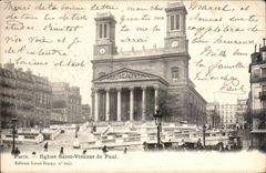 Paris CPA Church Saint Vincent of Paul