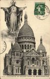 Paris CPA Souvenir du Sacre Coeur de Montmartre