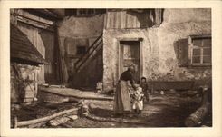 Peasant CPA Folklore