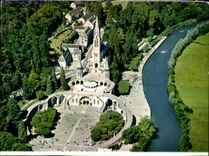 Lourdes CPA the basilica and Gave