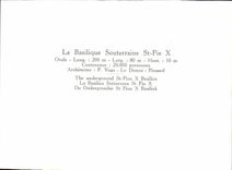 Lourdes CPA the underground basilica StPie X