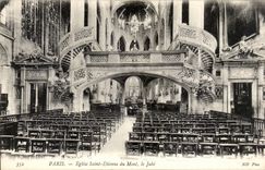 Paris CPA Church our St Etienne of the Mount