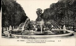 Paris CPA Fountain CArpeaux Garden of Luxembourg