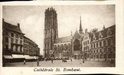 Belgium Malignant CPA Cathedral St Rombaut