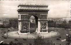 CPA Paris Arc de Triomphe place of star