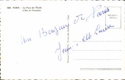 CPA Paris Arc de Triomphe place of star