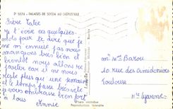 MODERN CARD Cliffs of Socoa in the twilight