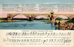 CPA Avignon die Brucke Str Benezet