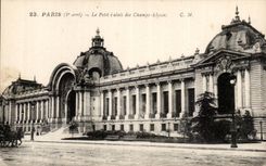 Paris CPA the small palace of the Champs Elysees