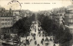 Paris CPA Boulevard of the Madeleine