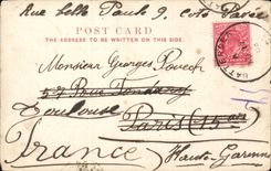 CPA London london WEllington' S Statue & church