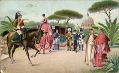 CPA Phantasie der konstante Vatican Rom Militaria