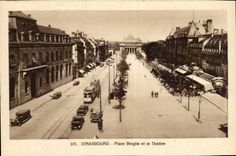 Strasbourg CPA places Broglie and the theater