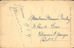 Strasbourg CPA Seen from of the imperial place