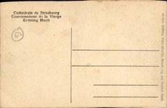 Strasbourg CPA cathedral Crowning of the virgin