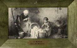 CPA J Weiland Pres du berceau