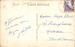 CPA Morzine the Lake Montrond the rock of hell