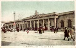 CPA Montpellier La gare PLM