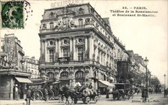 Paris CPA Theater of Renaissance and boulevard St Martin