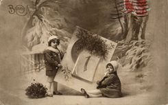 CPA Fantasy Children Happy New Year