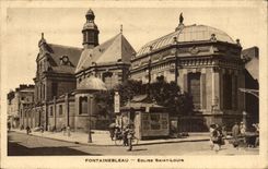 CPA Fontainebleau Church Saint louis