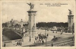 CPA Paris the bridge Alexandre and the small palace