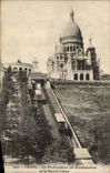 CPA Paris Funiculaire de Montmartre Sacre Coeur