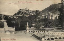 CPA the castle of Lourdes seen terrace of the rosary