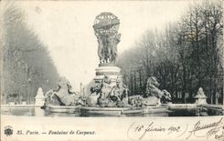 Paris CPA Fountain of Carpeaux