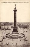 Paris CPA places Bastille Column of July