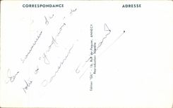 CPA Aix les Bains the lake of Le Bourget and the tooth of the cat