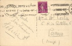 CPA Lourdes the miraculous cave