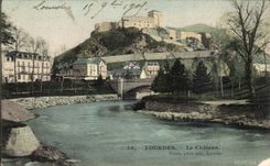 CPA Lourdes the castle