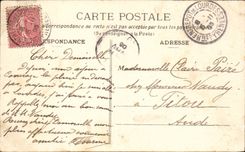 CPA Lourdes the castle