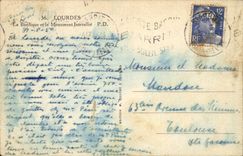 CPA Lourdes St Michel the basilica and the interallied monument