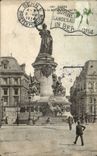 Paris CPA Statue of the Republic