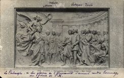 Paris cPA Monument de Victor Hugo Bas relief