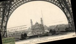 Paris CPA Trocadero Eiffel Tower