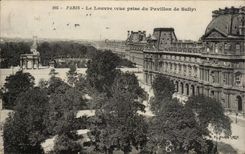 Paris CPA Le Louvre (vue prise du pavillon de Sully )