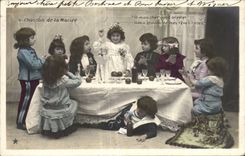 Fantasy - Children - Marriage - attaches - wedding - humor - CPA