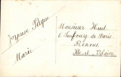 Fantasy - Child - Littole girl hatching from Easter egg - Easter - Ostern - CPA