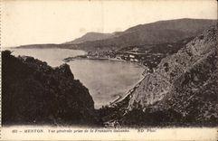 Menton - View taken Border Italian - CPA