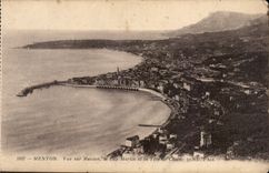 Menton - Sight on Menton - Cape Martin and the Head of Dog - CPA