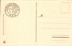 Pau - Castle Henri IV - Large Staircase - CPA