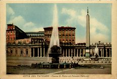 Italia - Italy - Roma - Rome - Piazza S Pietro - Basilica and It Vaticano - CPA