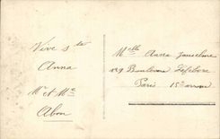 Fantasy - Man - man with flowers CPA