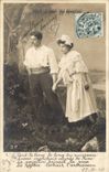 Fantaisie - Couple holding hands CPA 