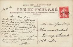 Fantasy - Child - long Little girl with white bows Happy Christmas christmas CPA