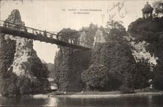 Paris - 19 - Chaumont Hillocks - the View-point - CPA