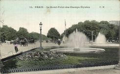 Paris - 8 - the Round Bridge of the Champs Elysees - CPA